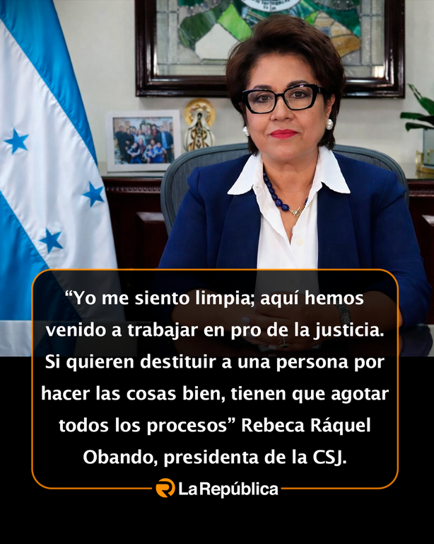 “Yo me siento limpia; aquí hemos venido a trabajar en pro de la justicia. - Cover Image